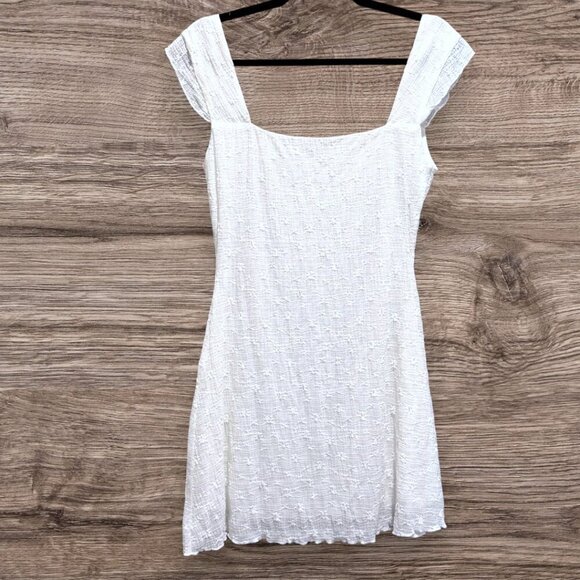 NWT Princess Polly White Lanchester Mini Square Neck Dress 8P Petite Sorority - Picture 7 of 13